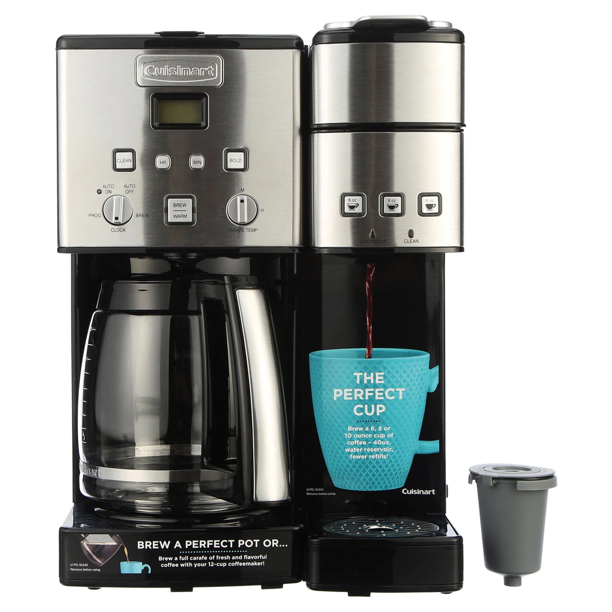 12 Cup Coffeemaker and Single-Serve Brewer I26289