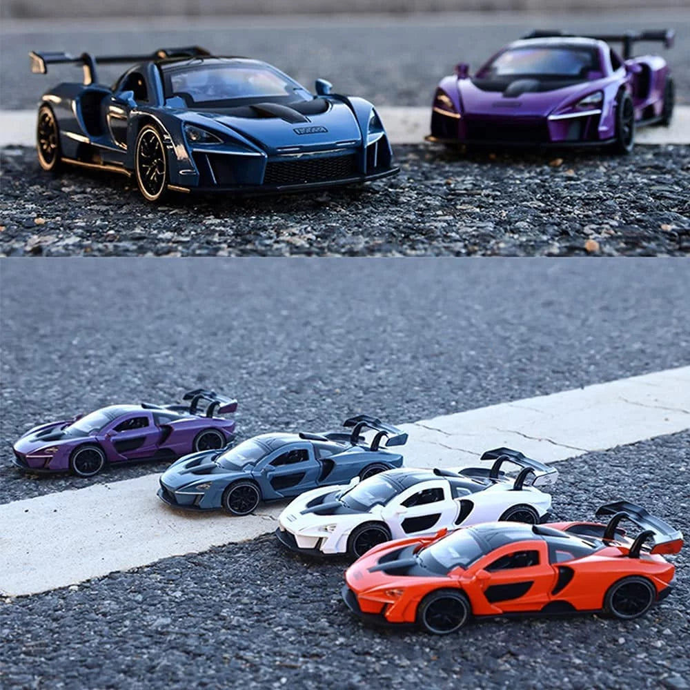 1:32 Scale Die-casting Toy Car with Light and Music Y73906