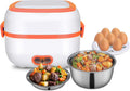 3 In 1 Electric Lunch Box Food Heater with Stainless Steel Bowls X1423