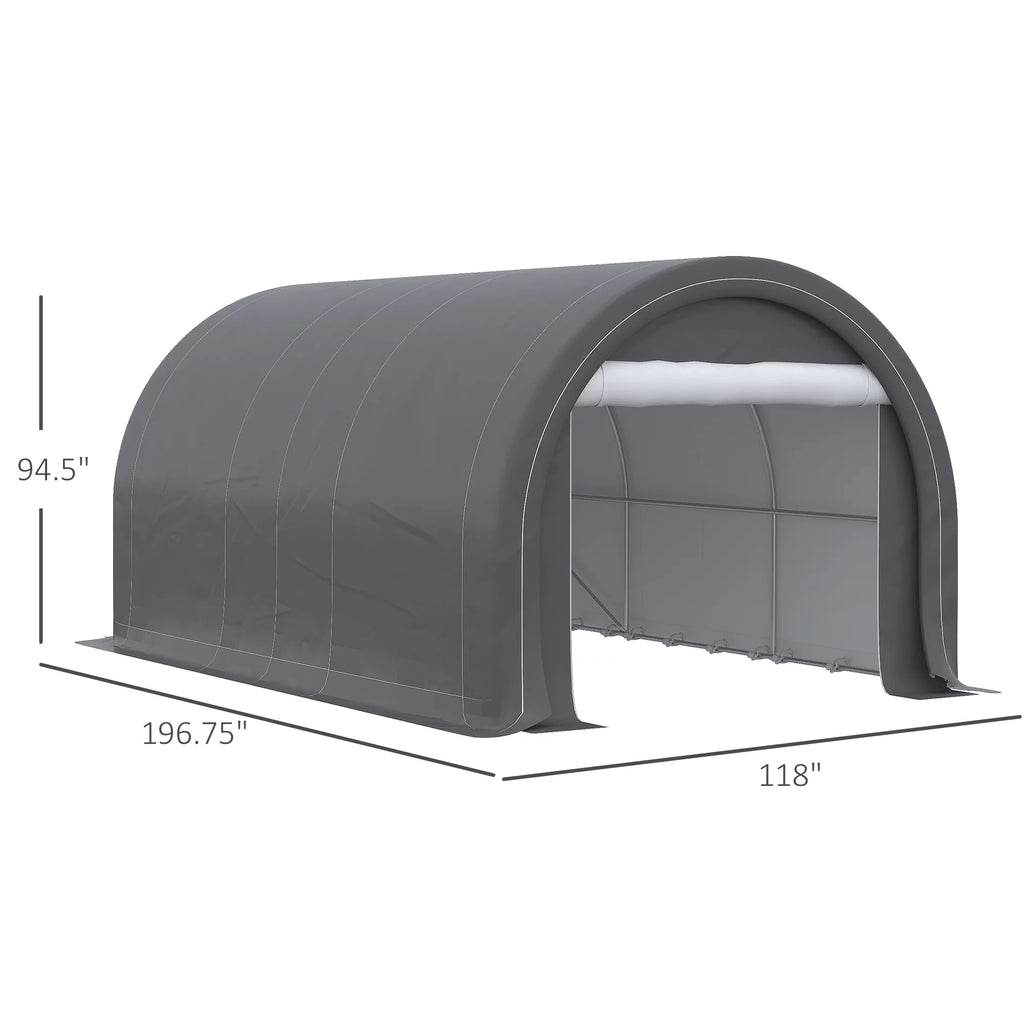 10' x 16' Anti-UV PE Carport Storage Tent C980