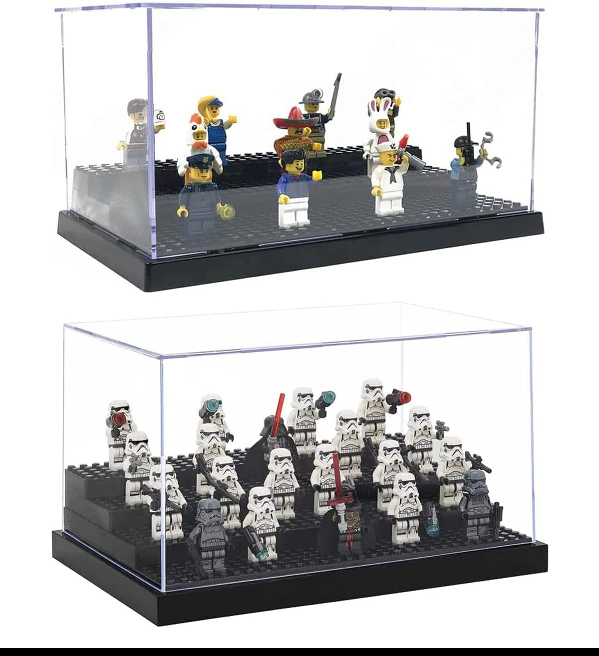 Pack of 2 Acrylic 3 Layer Display Case for Minifigure P421132