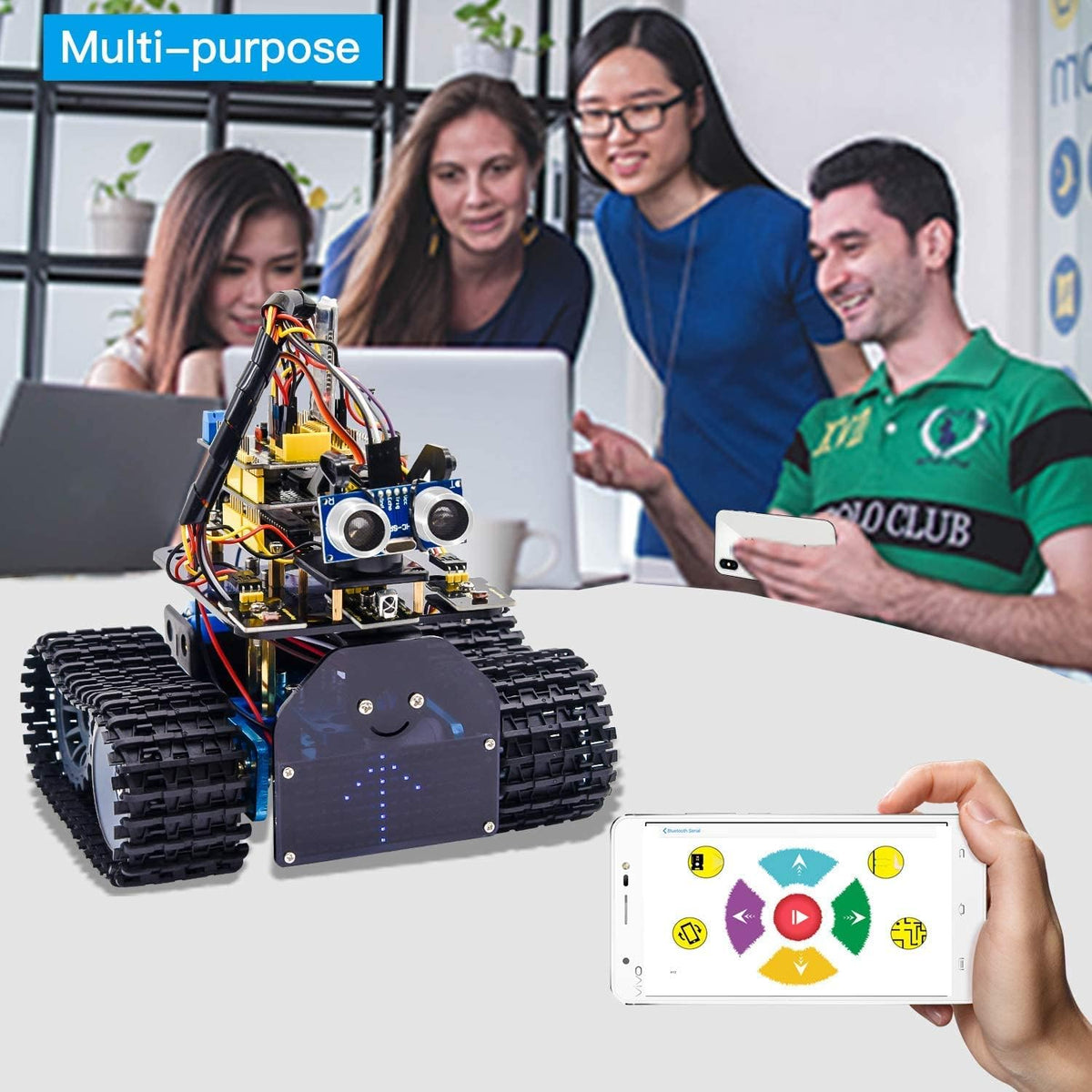 Mini Tank Robot Smart Car Kit for Arduino A29525