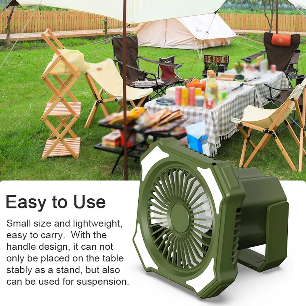 Portable Power Bank Camping Fan with Remote Controller C66435
