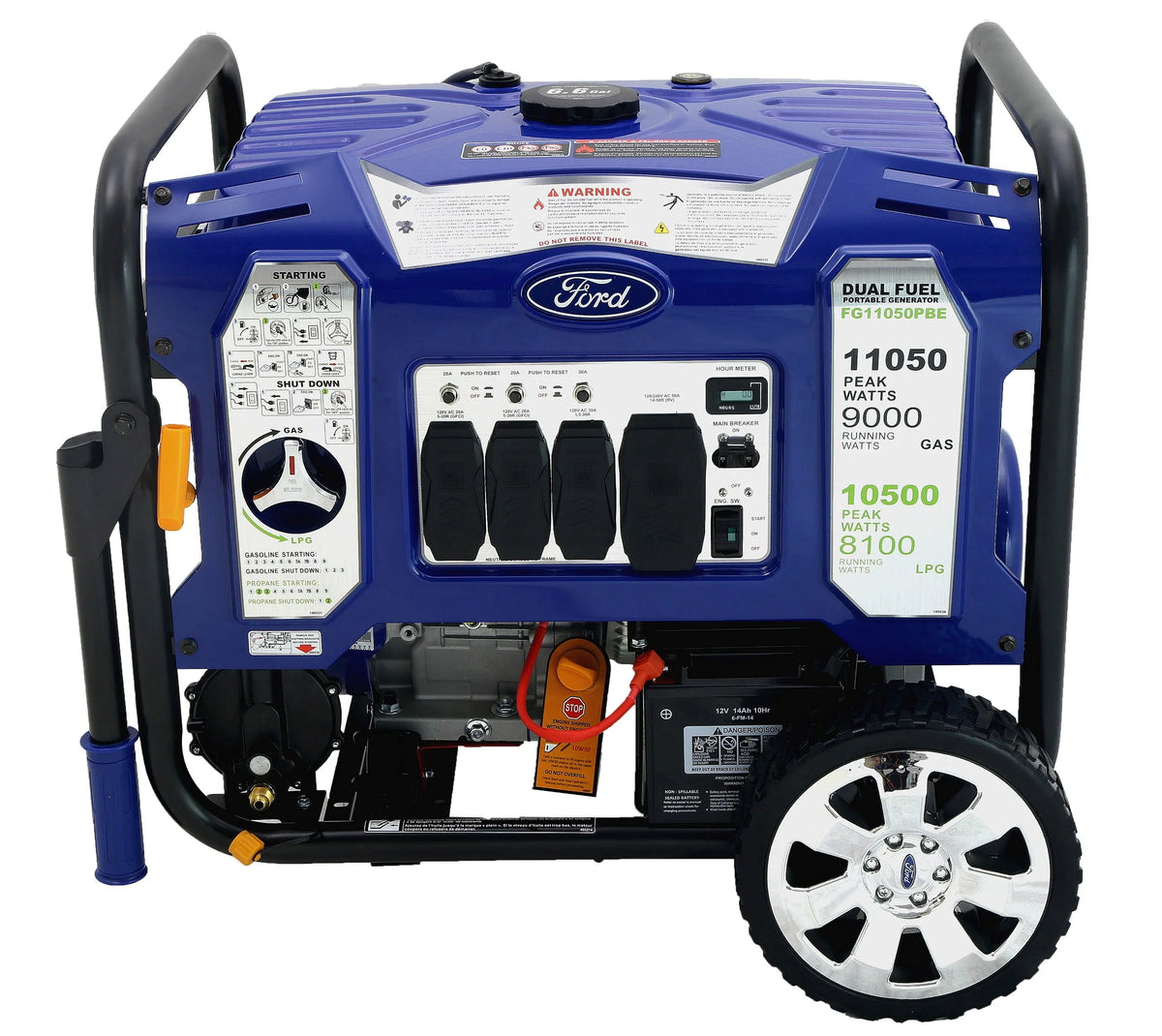 11,050-Watt Dual Fuel Portable Generator P811470