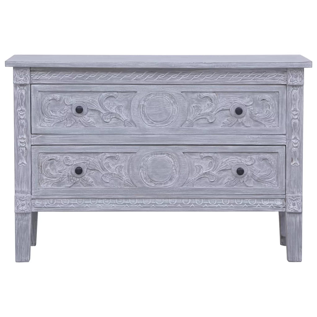 Mahogany Wood Storage Cabinet with 2 Drawers K993926