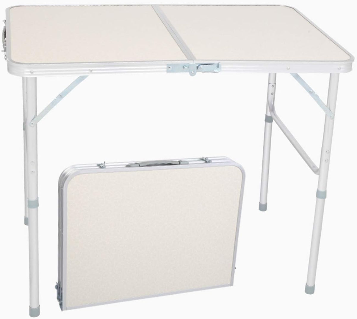 4FT Aluminum Folding Camping Table, Pack of 2 W8725