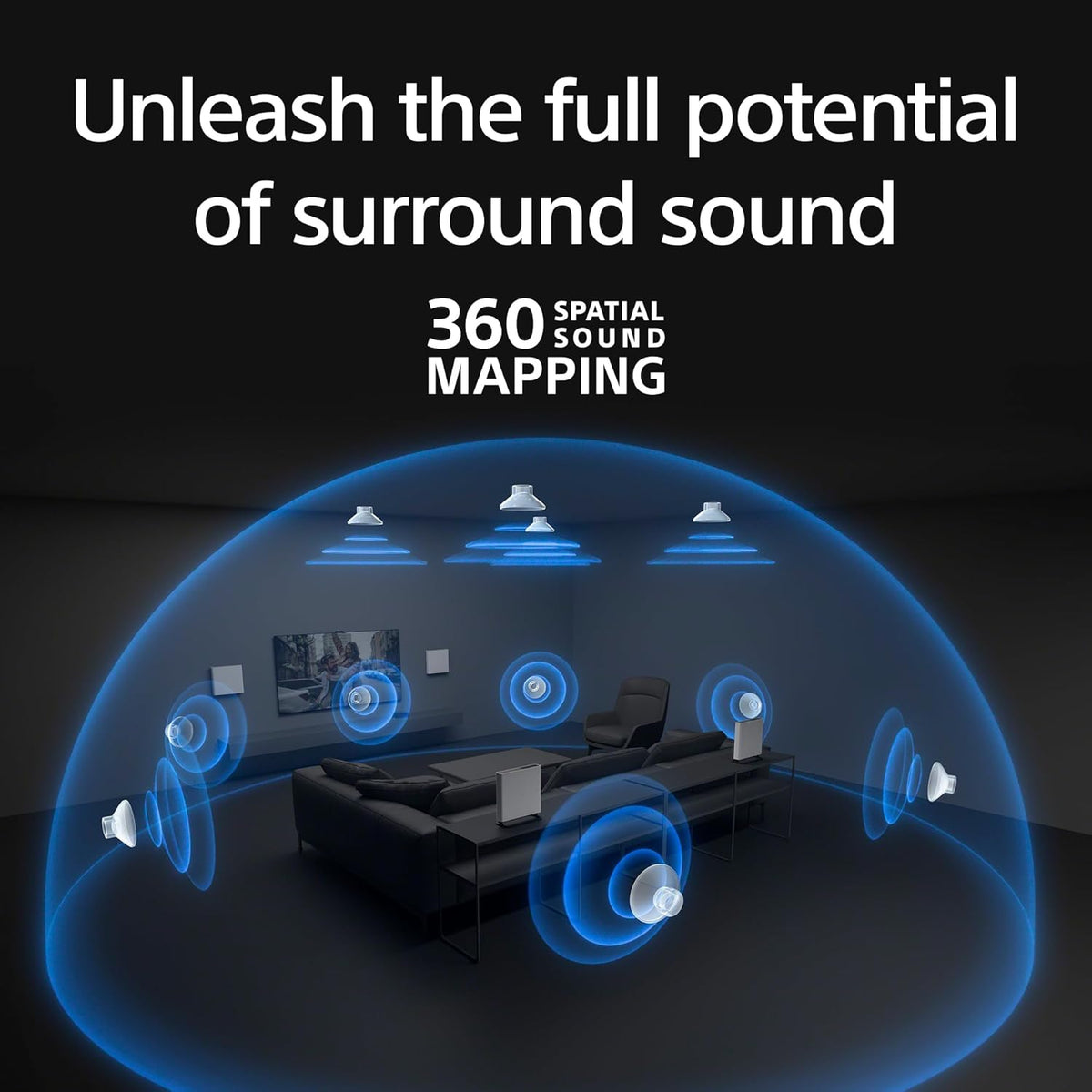 16 Total Speakers Home Theater Surround Sound System with 4 Wireless Speakers A728