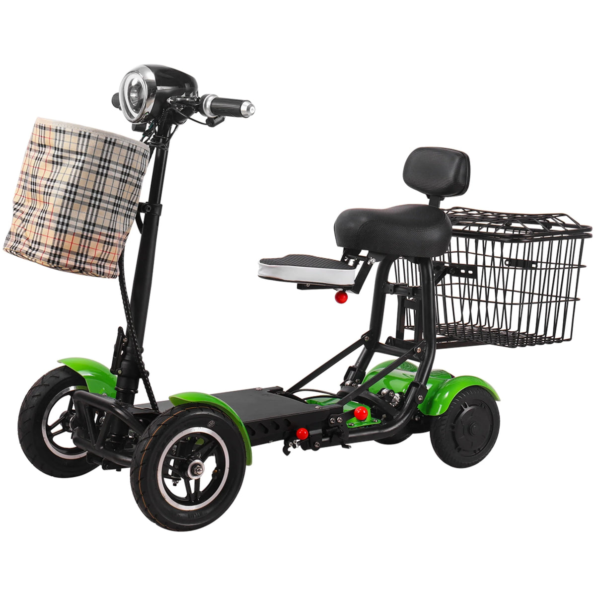 Blue 4 Wheel Foldable Electric Mobility Scooter Y849038