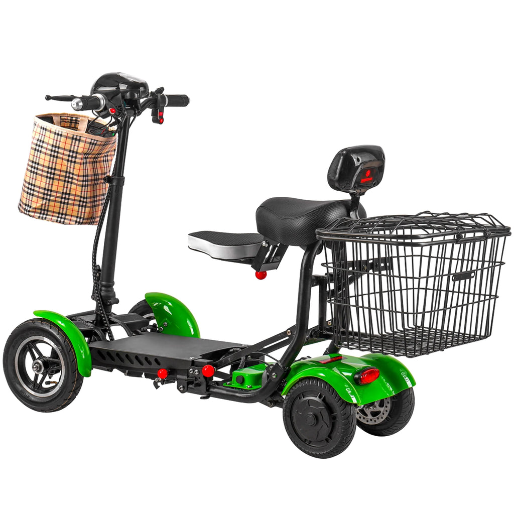 Blue 4 Wheel Foldable Electric Mobility Scooter Y849038