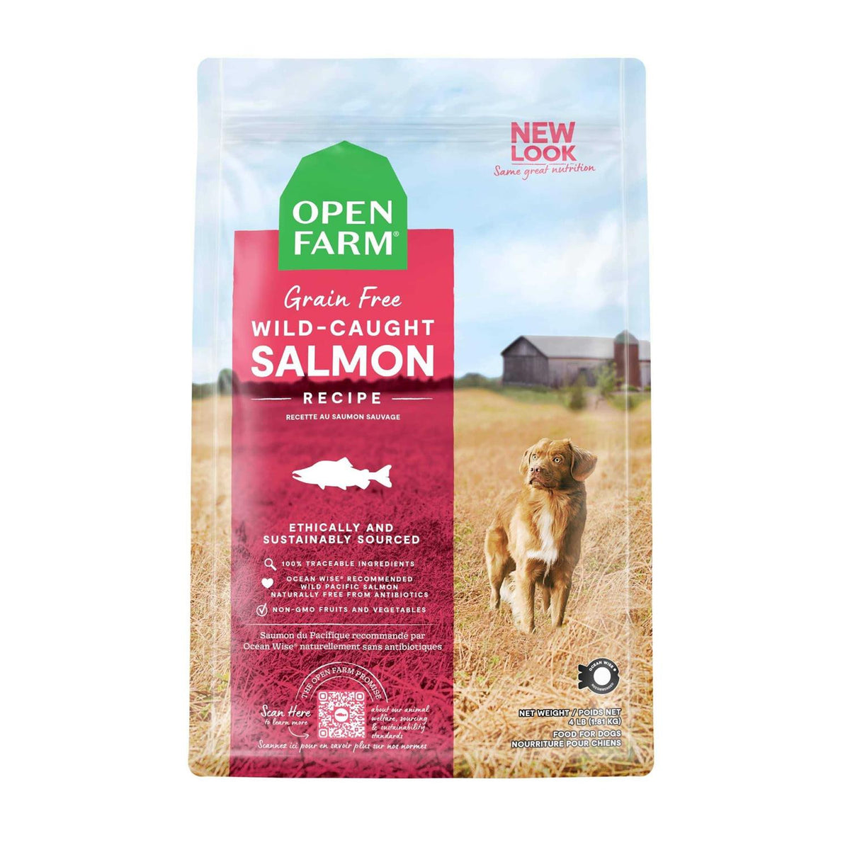 Grain-Free Wild-Caught Salmon Dry Dog Food W2119