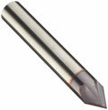 Carbide Chamfering Mill, TiAlN Coated, 4 Flutes, 60 Degree, 7/16x22 Cut, 1/2x22 V828187