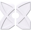 Contemporary PVC Ceiling Medallion Two Piece A7121