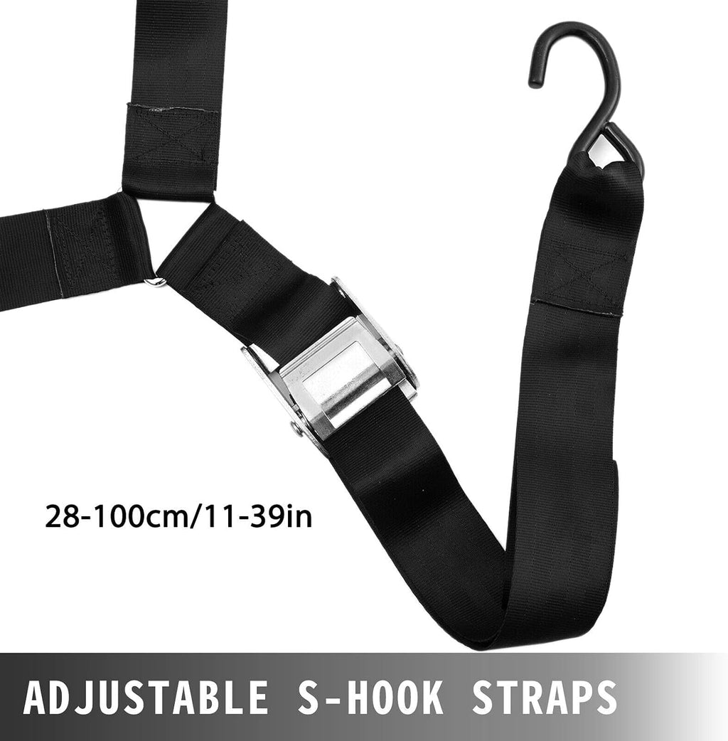 6.8'x 4.1' Heavy Duty Truck Bed Cargo Net with S-Hooks, 1100LBS, Pack of 2 Q13915