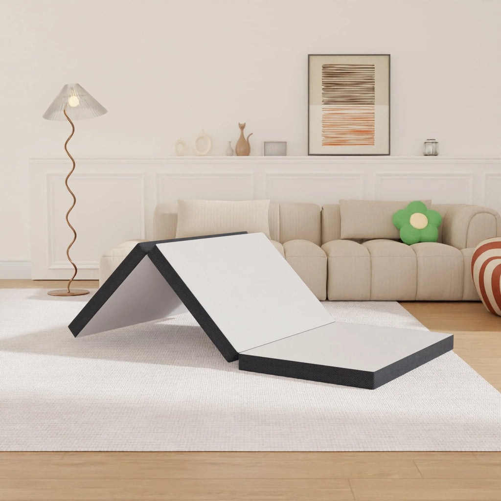 3 Inch Single Foldable Floor Mattress with Washable Cover N99396