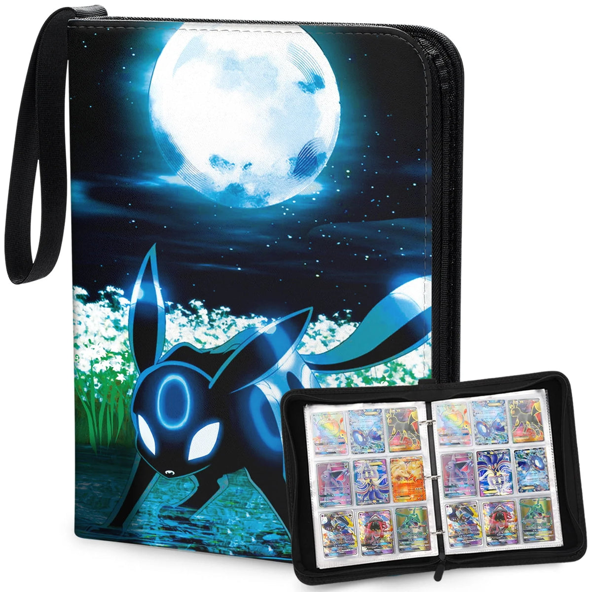 Card Binder 9-Pocket Album with Sleeves for 400 TCG Trading Cards F3180