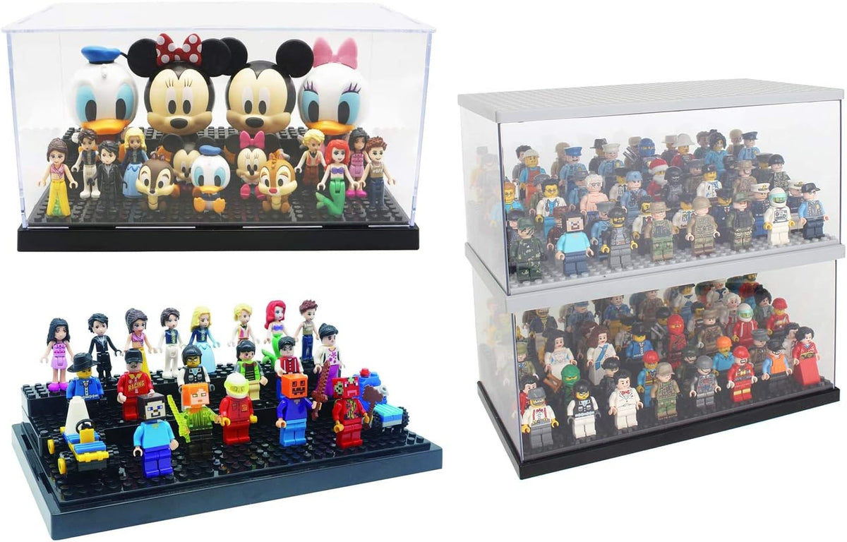 Pack of 2 Acrylic 3 Layer Display Case for Minifigure P421132