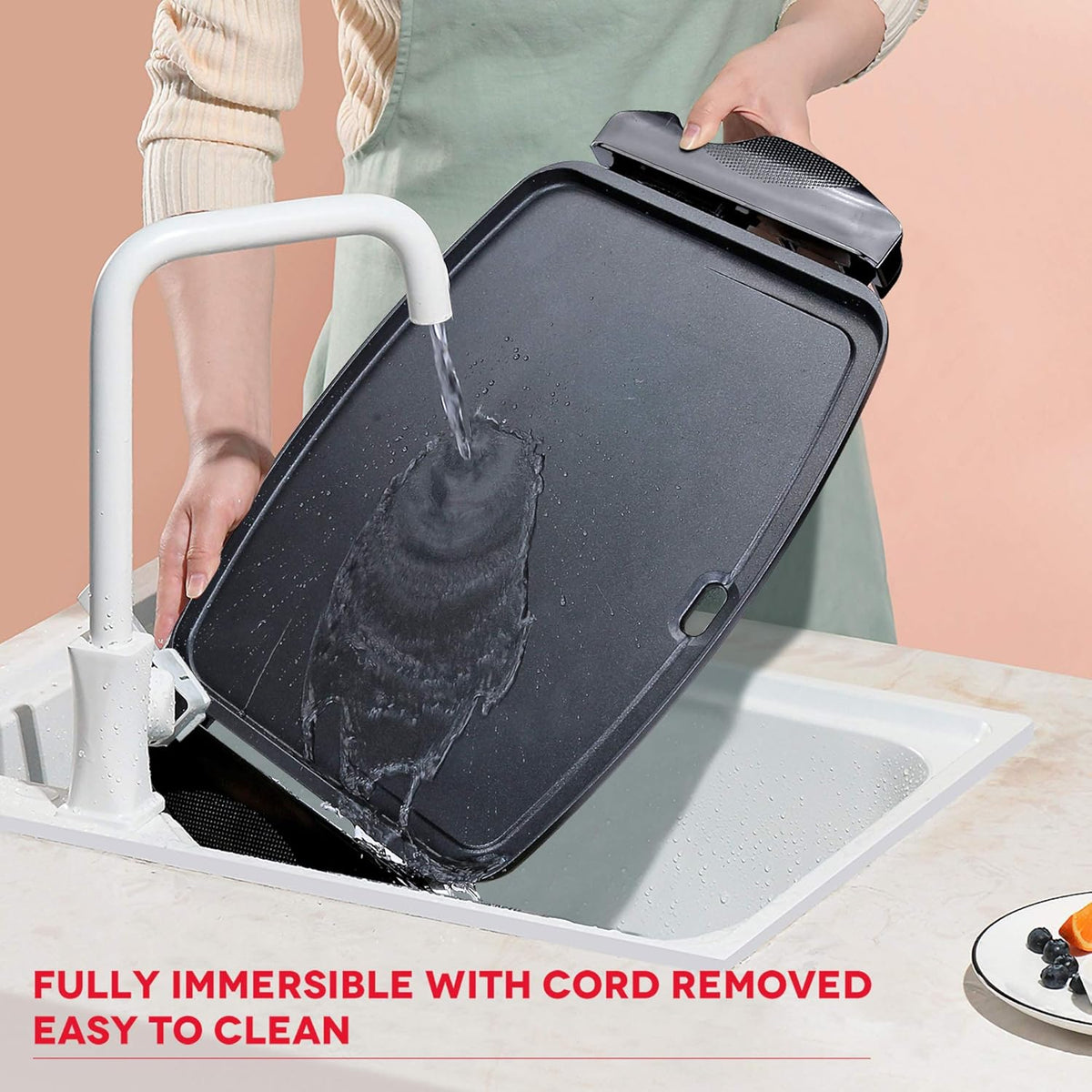 1000 Watt Non-Stick Electric Griddle W11713