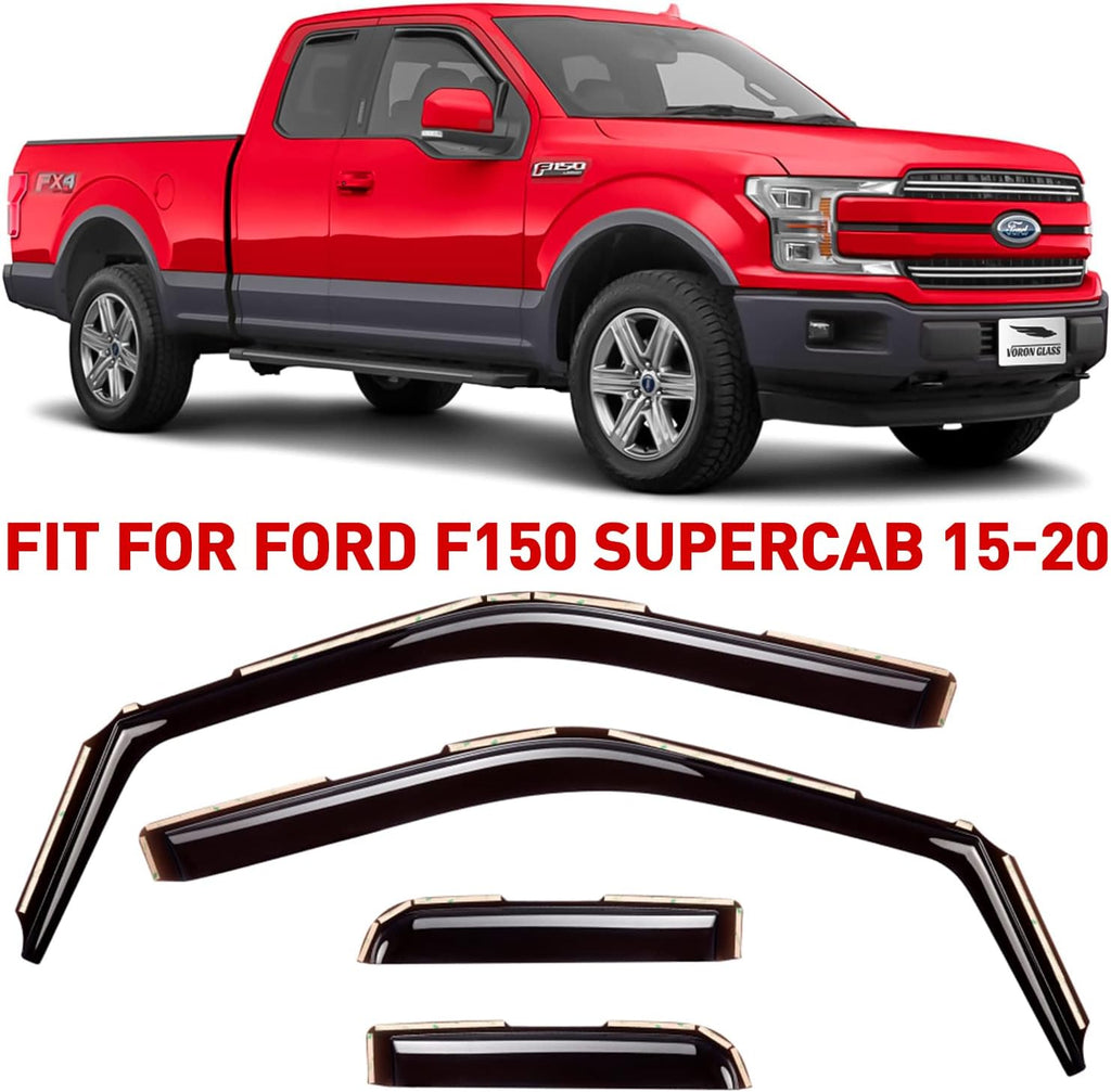 In-Channel Rain Guards for Trucks 4Pieces B91064