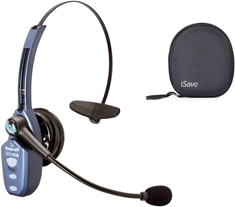 Noise Cancelling Wireless Bluetooth Headset with Carrying Case O218