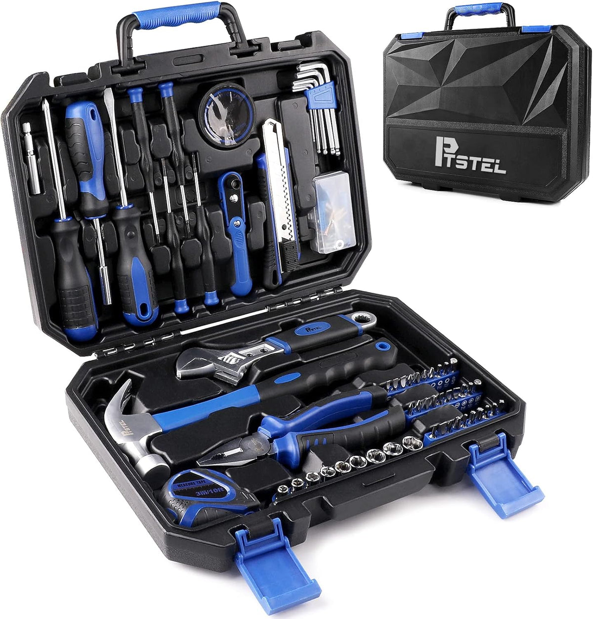 228 Piece Household Hand Tool Kit with Toolbox Storage Case P729617