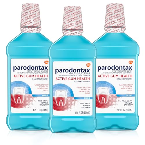 Mint Antiplaque and Antigingivitis Mouthwash, 3x16.9 Fl Oz K191262