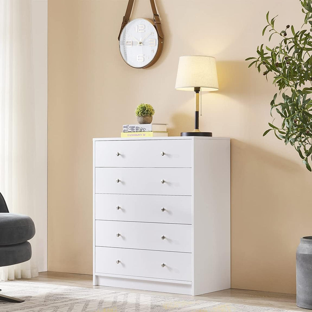 Black 5 Drawer Wood Dresser K159860