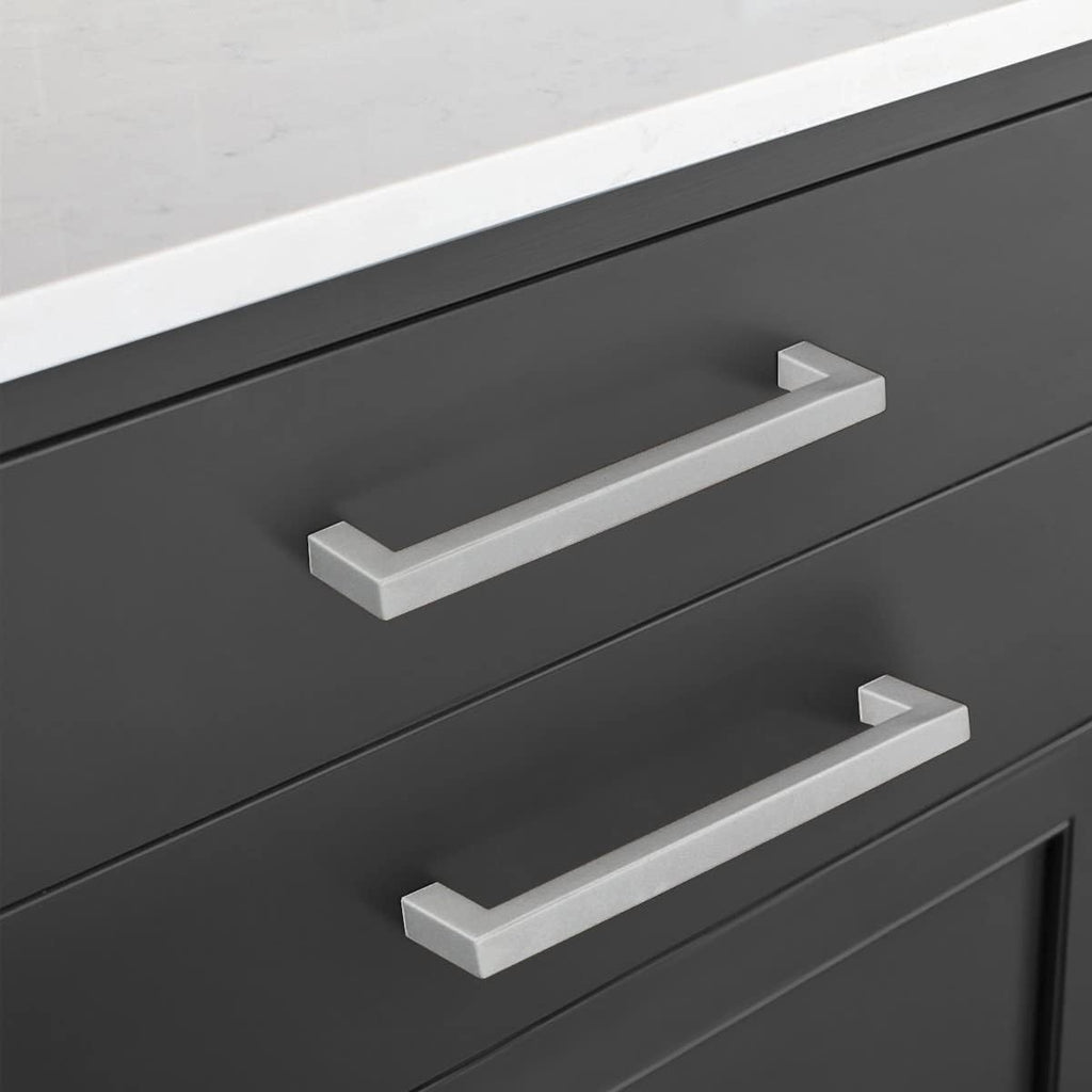 25-Pack Square Bar Pulls Cabinet Handle 5 Brushed Nickel A22694