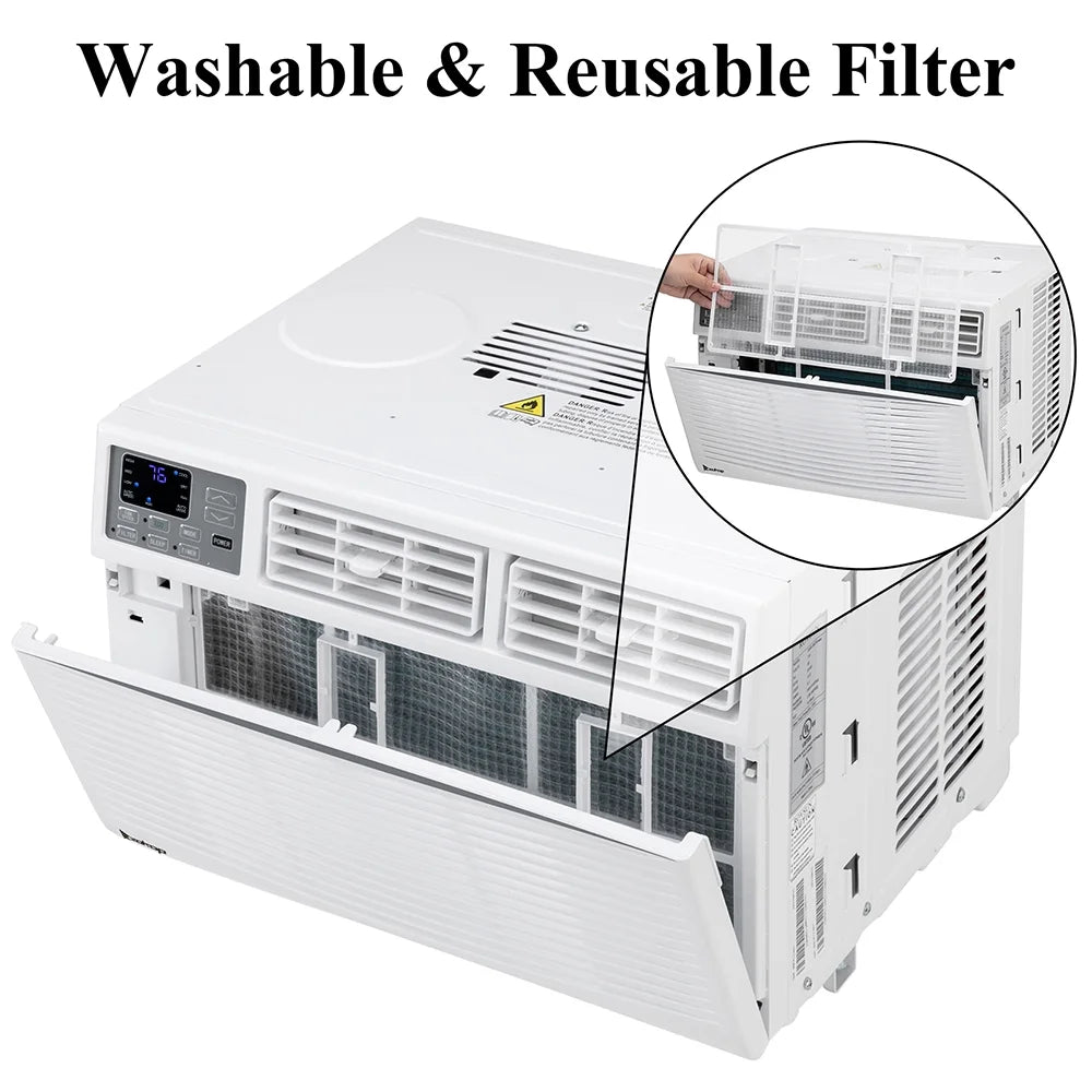 8000BTU Window Air Conditioner with Remote Control H832543