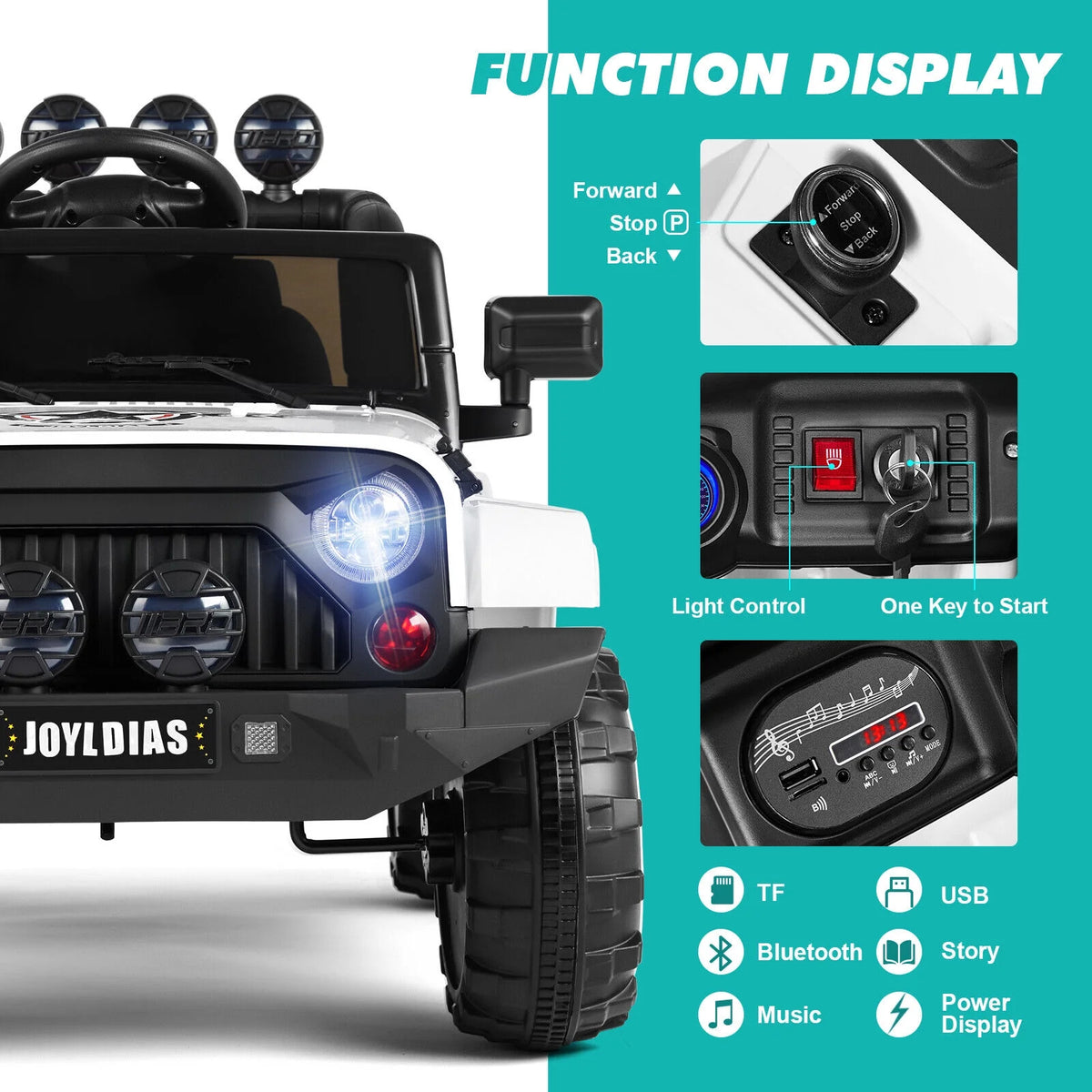 12V Kids Ride on Truck Electric Car with Remote Control L847335