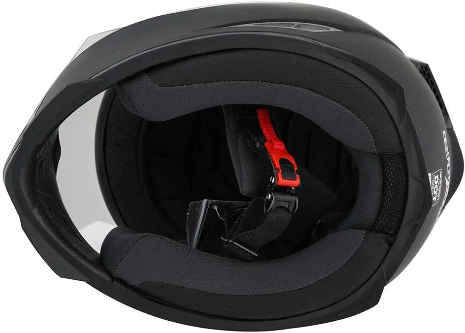 Full Face Motorcycle Helmet Matt Black Large B3889