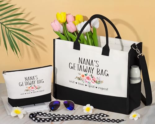 Canvas Tote Bag & Makeup Bag Gift Set D683096