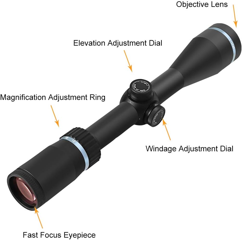 3-12x40mm Rifle Scope Black Matte X874