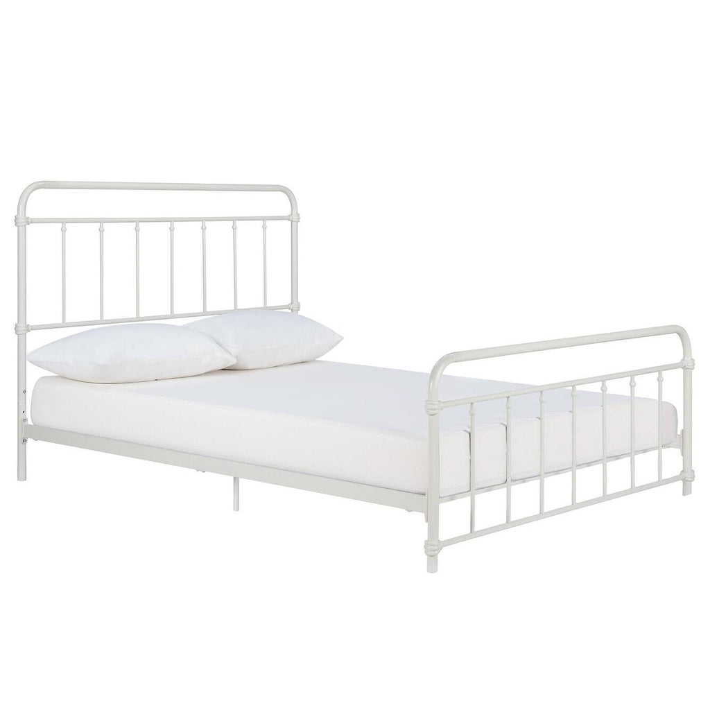 White Queen Metal Bed K6648