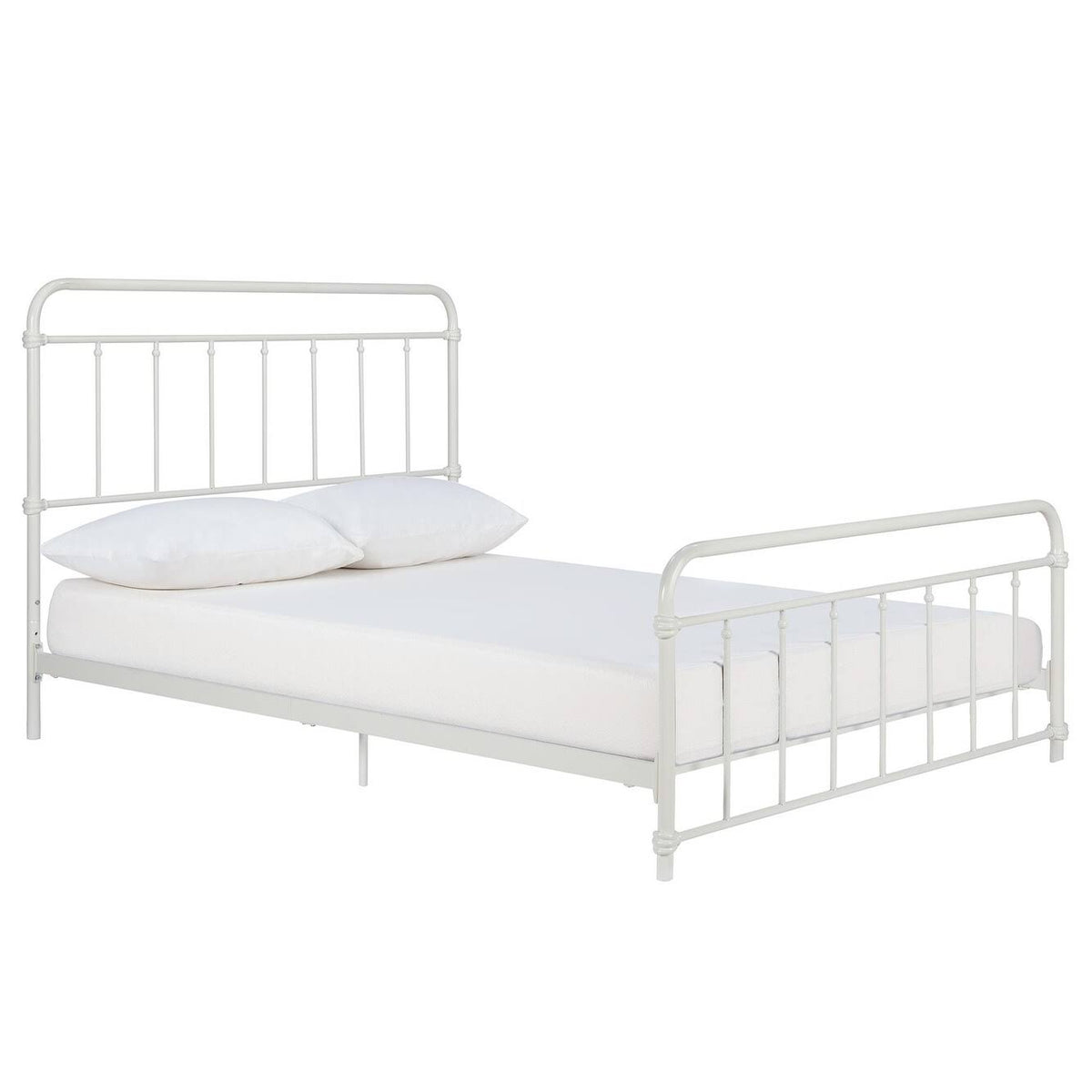 White Queen Metal Bed K6648