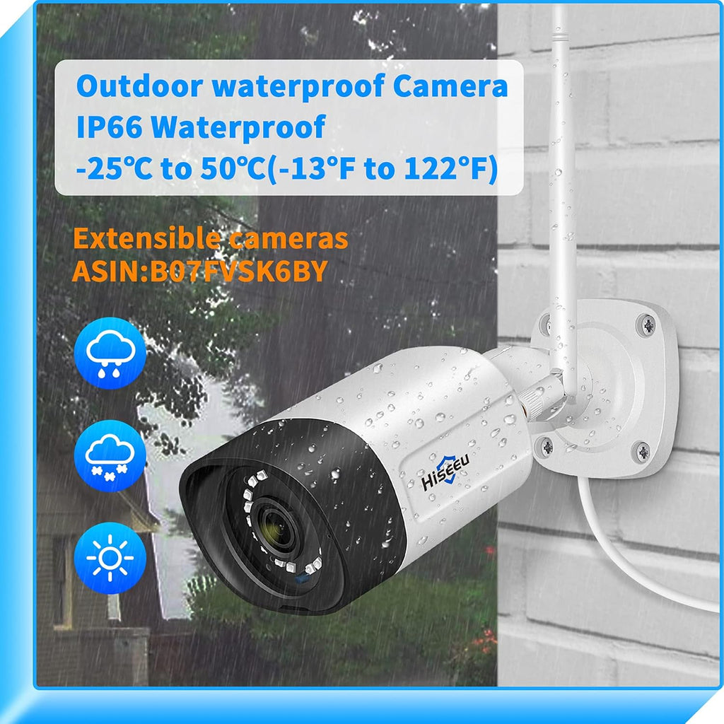 2K WiFi Security Camera System with 1TB Hard Drive Y7655