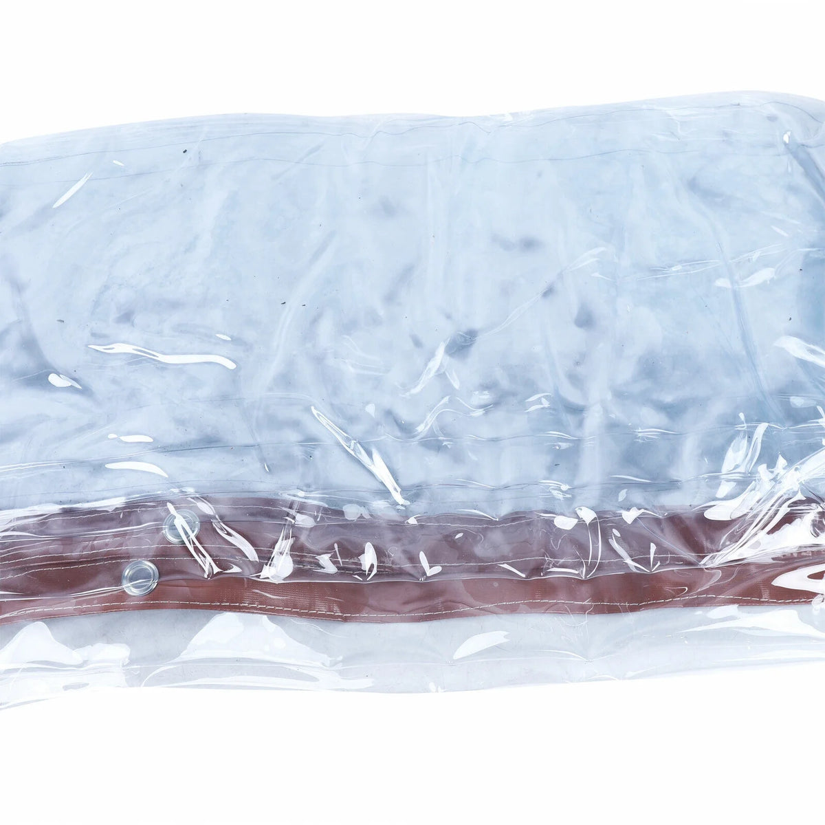 Brown PVC Clear Awning Canopy Curtain Enclosure Tarpaulin F37825
