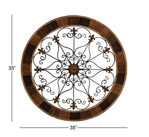 Brown Metal Wall Decor V18639