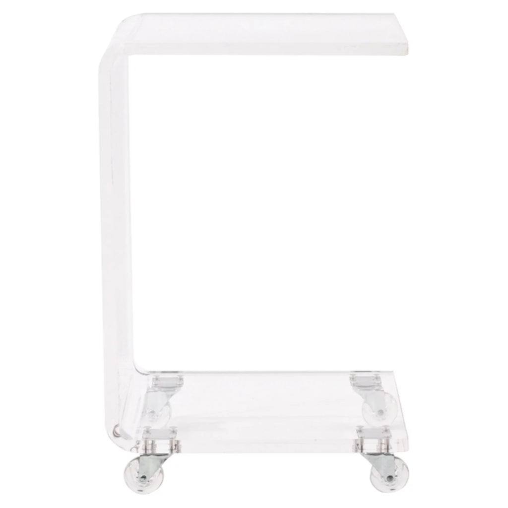 Clear Lucite and Acrylic Accent Table F76487