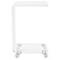 Clear Lucite and Acrylic Accent Table F76487