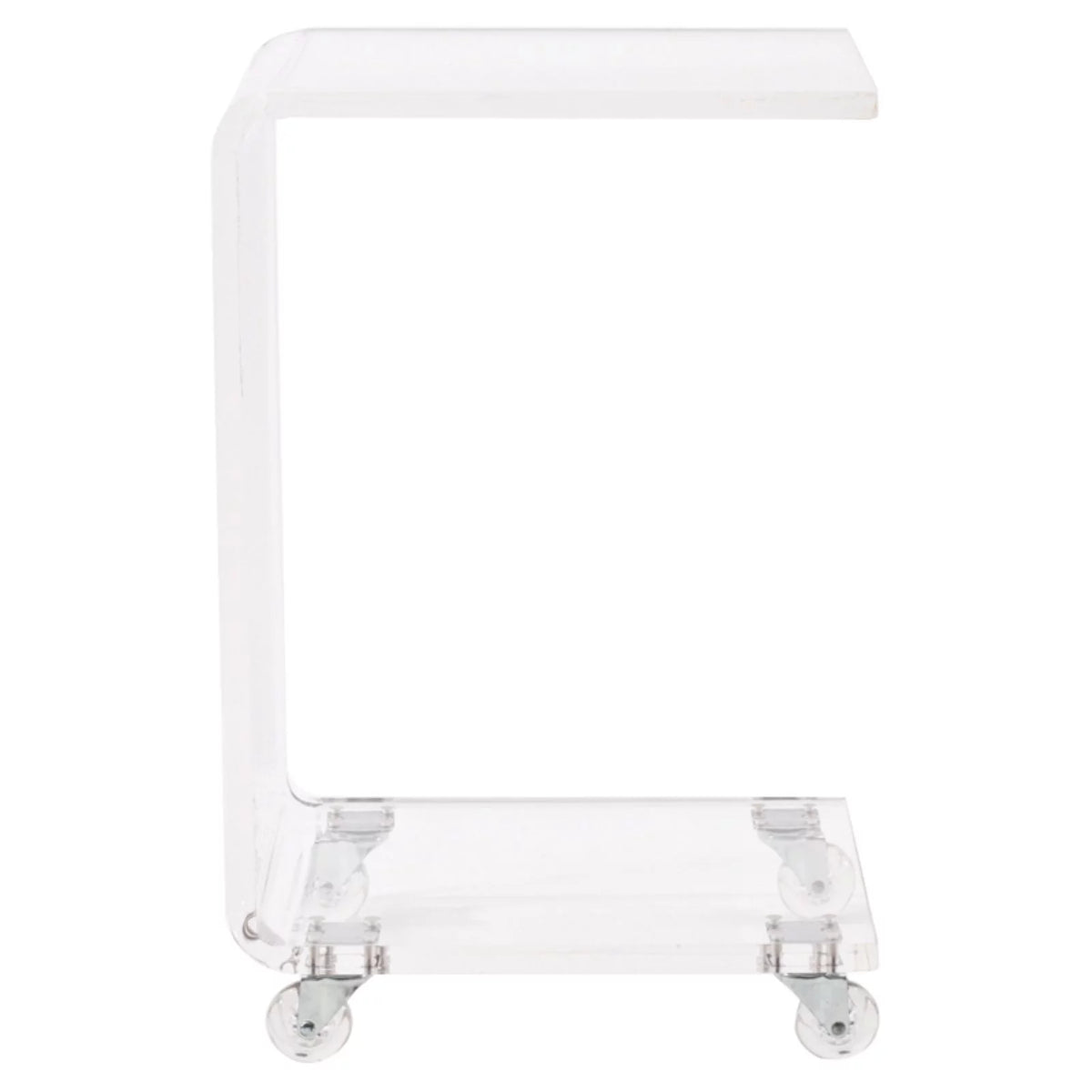 Clear Lucite and Acrylic Accent Table F76487