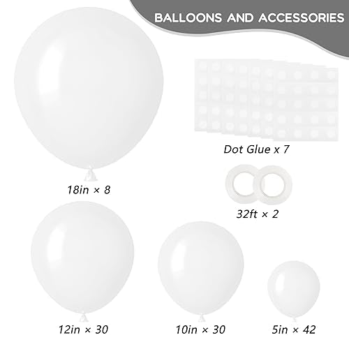 110pcs 12 Assorted Color Balloons Garland Arch Kit M404