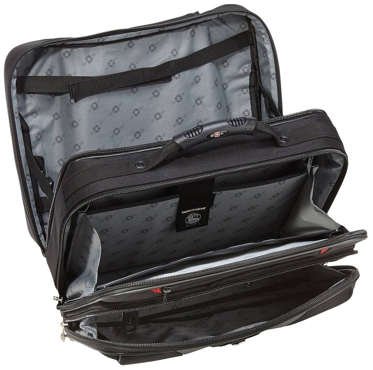Black Nylon Rolling Case for 17-inch Notebooks L6547
