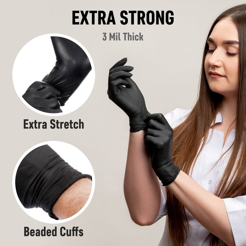 California Blue Nitrile Exam Gloves H818