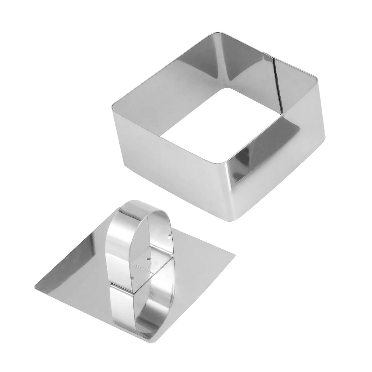 Silver Square Baking Pan Rectangular Mold Cookie Molds G7143