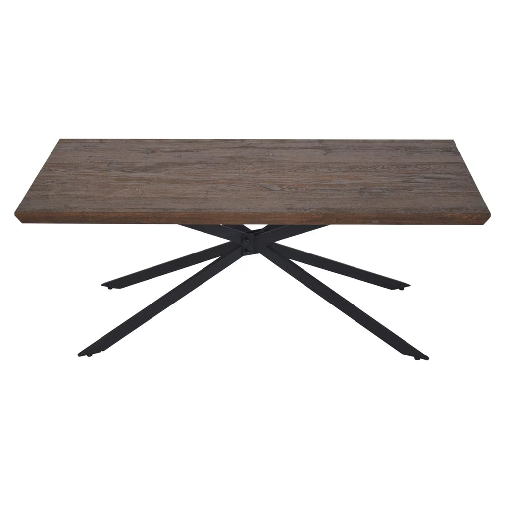 Round Mango Wood Coffee Table with Nesting Basket Frame B4548