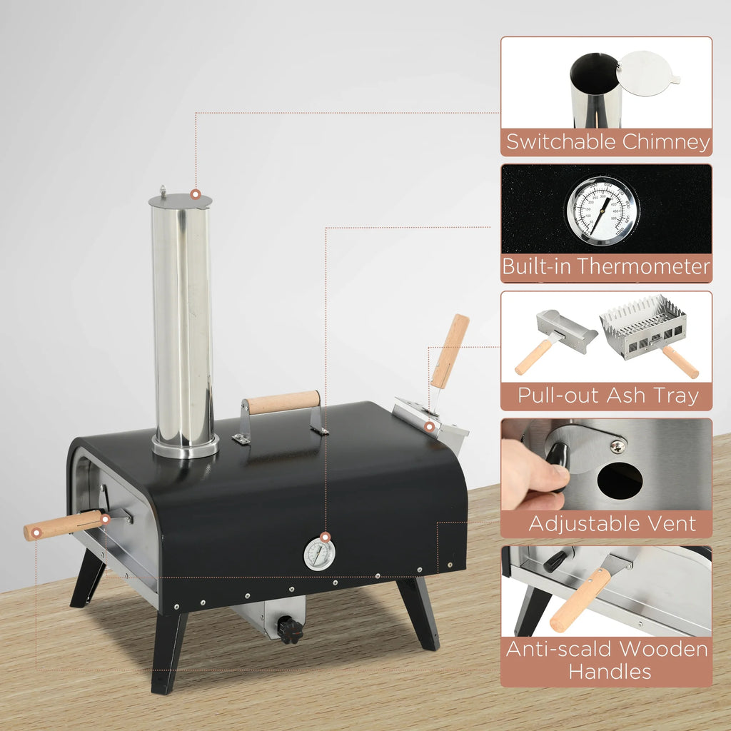 Outdoor Pizza Oven with Rotating Stone Z9272