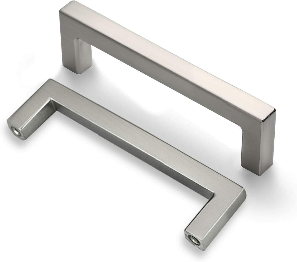 25-Pack Square Bar Pulls Cabinet Handle 5 Brushed Nickel A22694