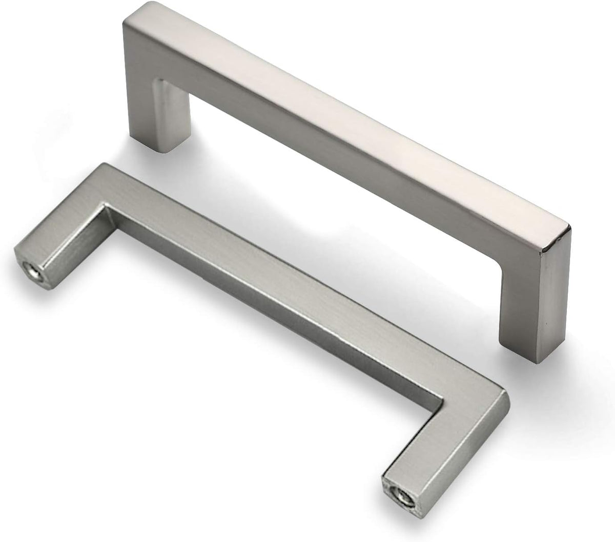 25-Pack Square Bar Pulls Cabinet Handle 5 Brushed Nickel A22694