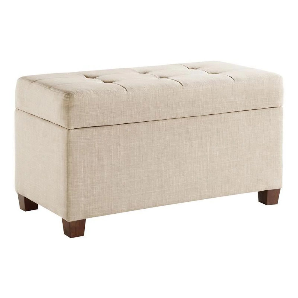 Cream Storage Ottoman C128389