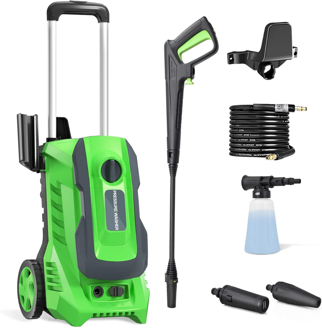 Electric Power Washer 3000 PSI 2.2 GPM with Adjustable Spray Nozzle Foam Cannon I657